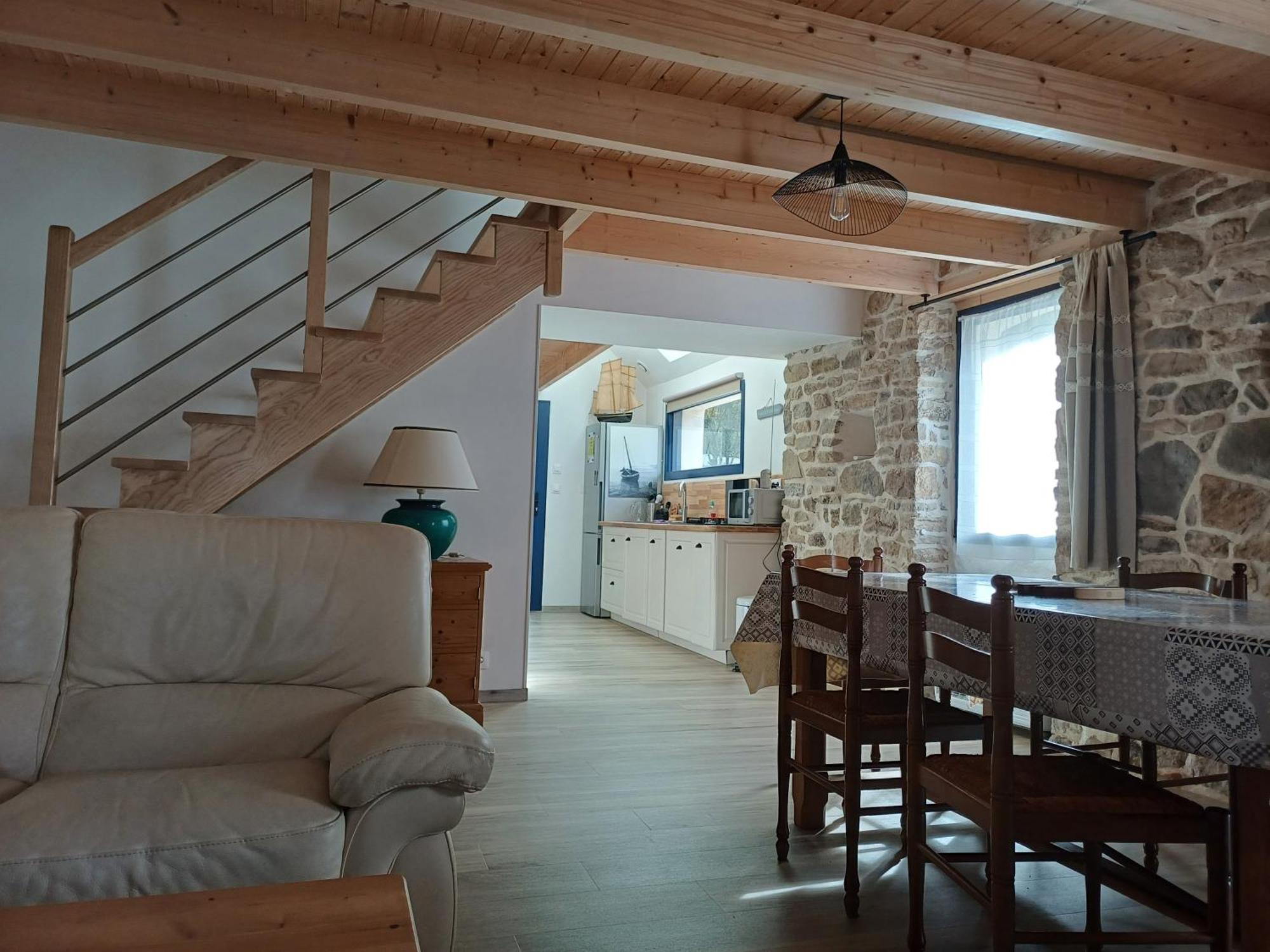 Charmante Petite Maison Rostiviec Bord De Mer Loperhet المظهر الخارجي الصورة